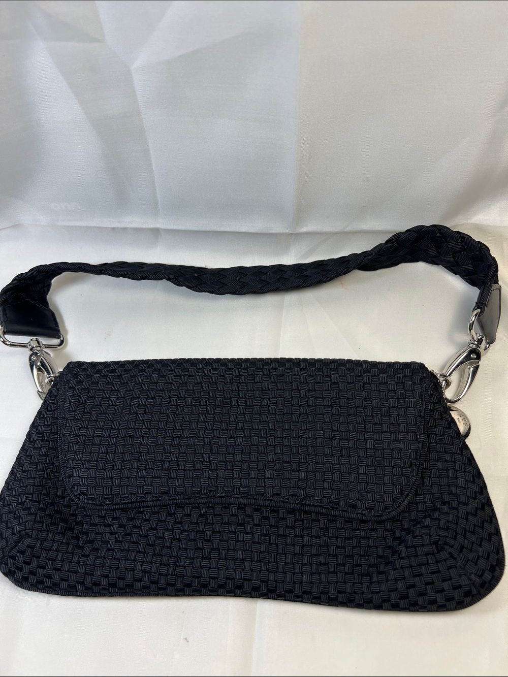 The Sak Black Woven Shoulder Bag